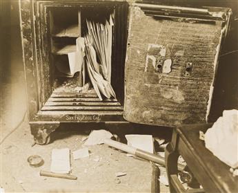 WEEGEE [ARTHUR FELLIG] (1899-1968) A series of four photographs showing how the police break into a safe.